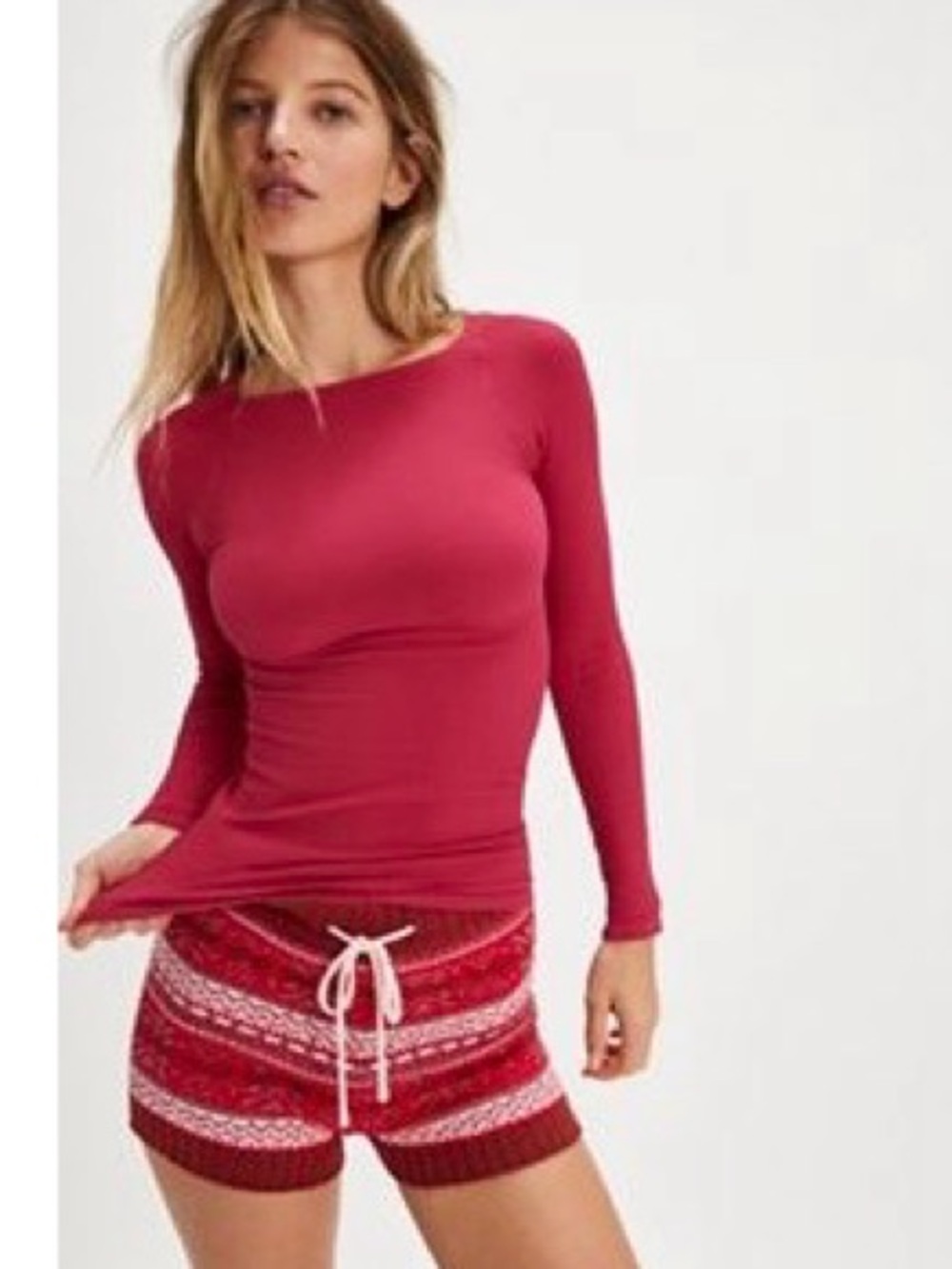 BNWT Free People Caught Your Eye Long Sleeve Top